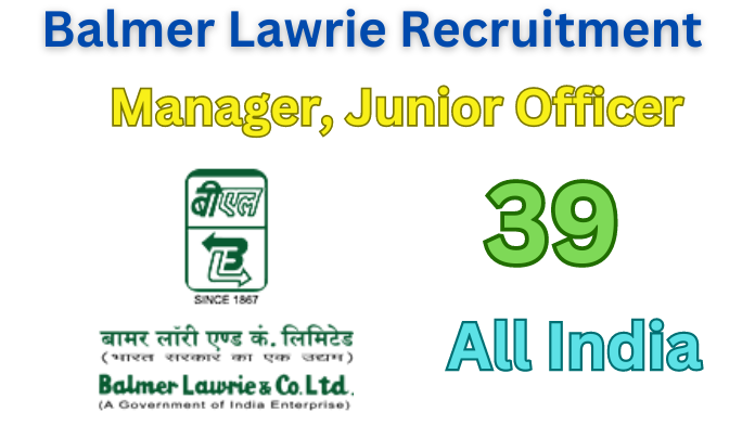 Balmer Lawrie Recruitment