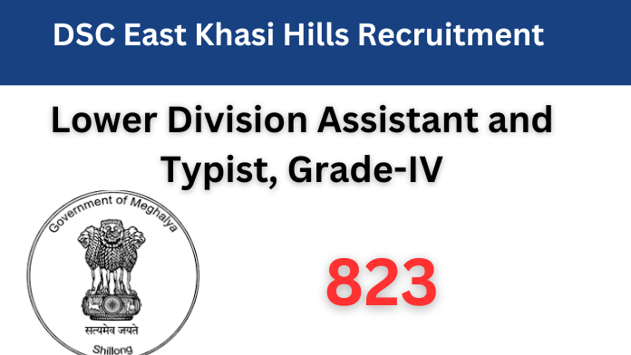 DSC East Khasi Hills Recruitment